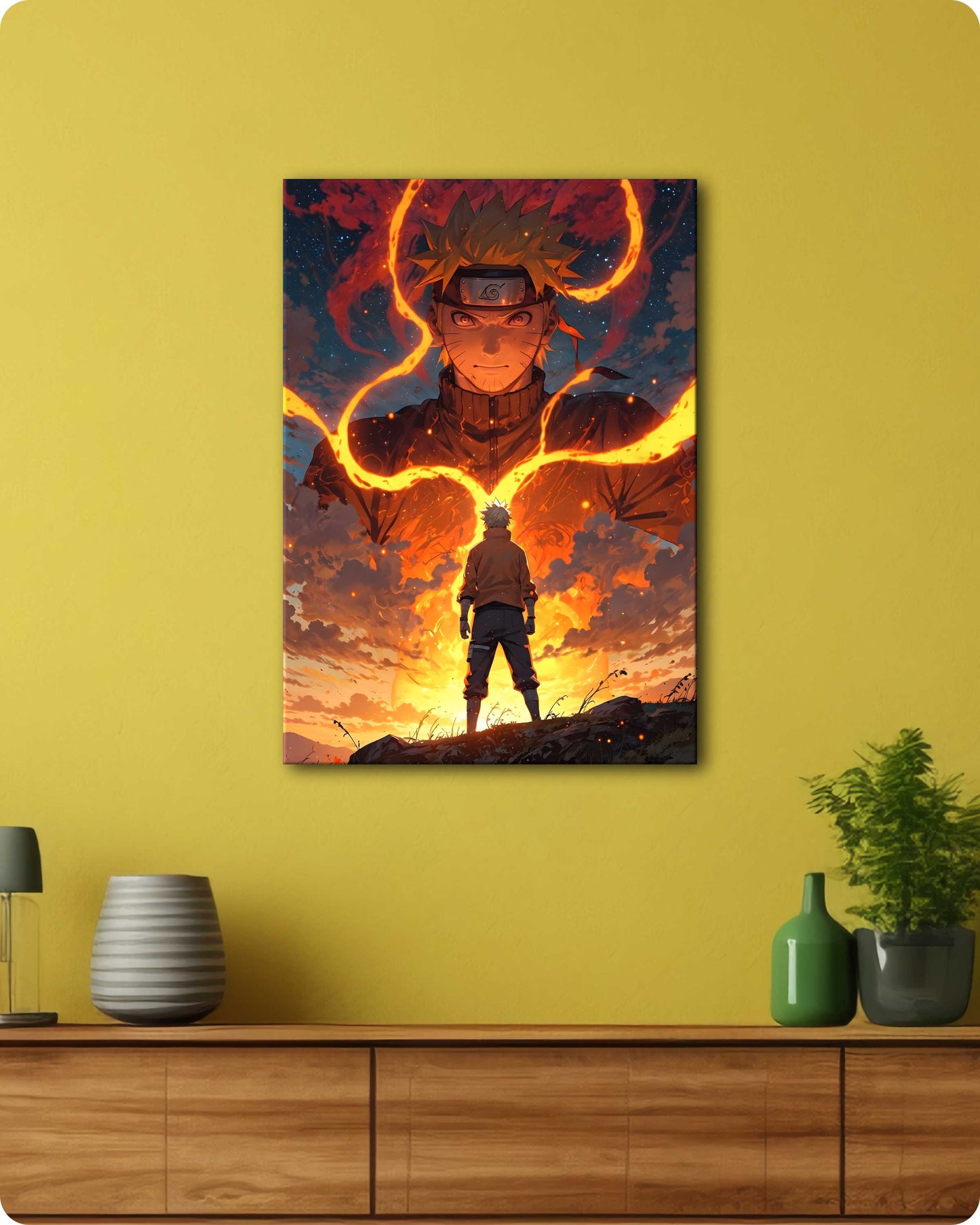 Naruto Uzumaki Metal Poster – Nine-Tails