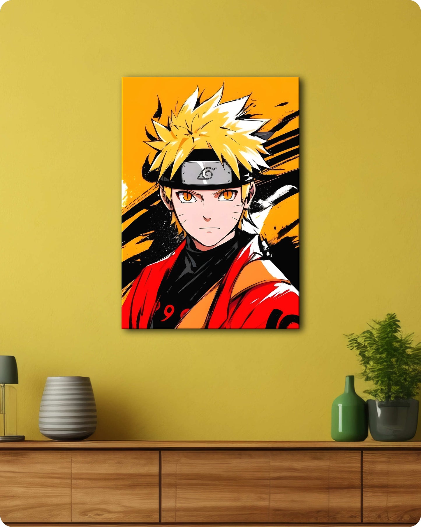 Naruto Uzumaki Sage Mode Metal Poster