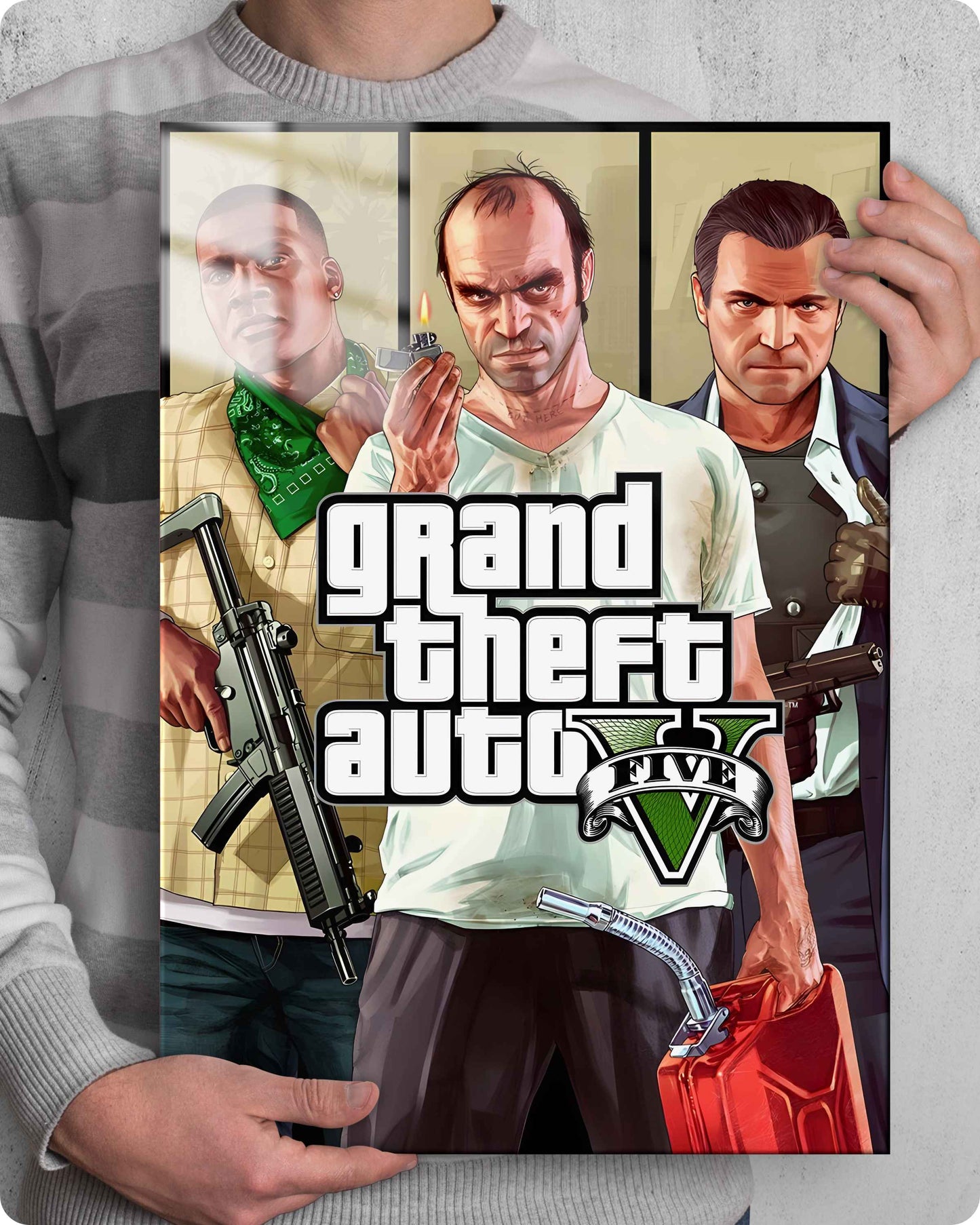 GTA V Big Three Metal Poster – Rockstar Games