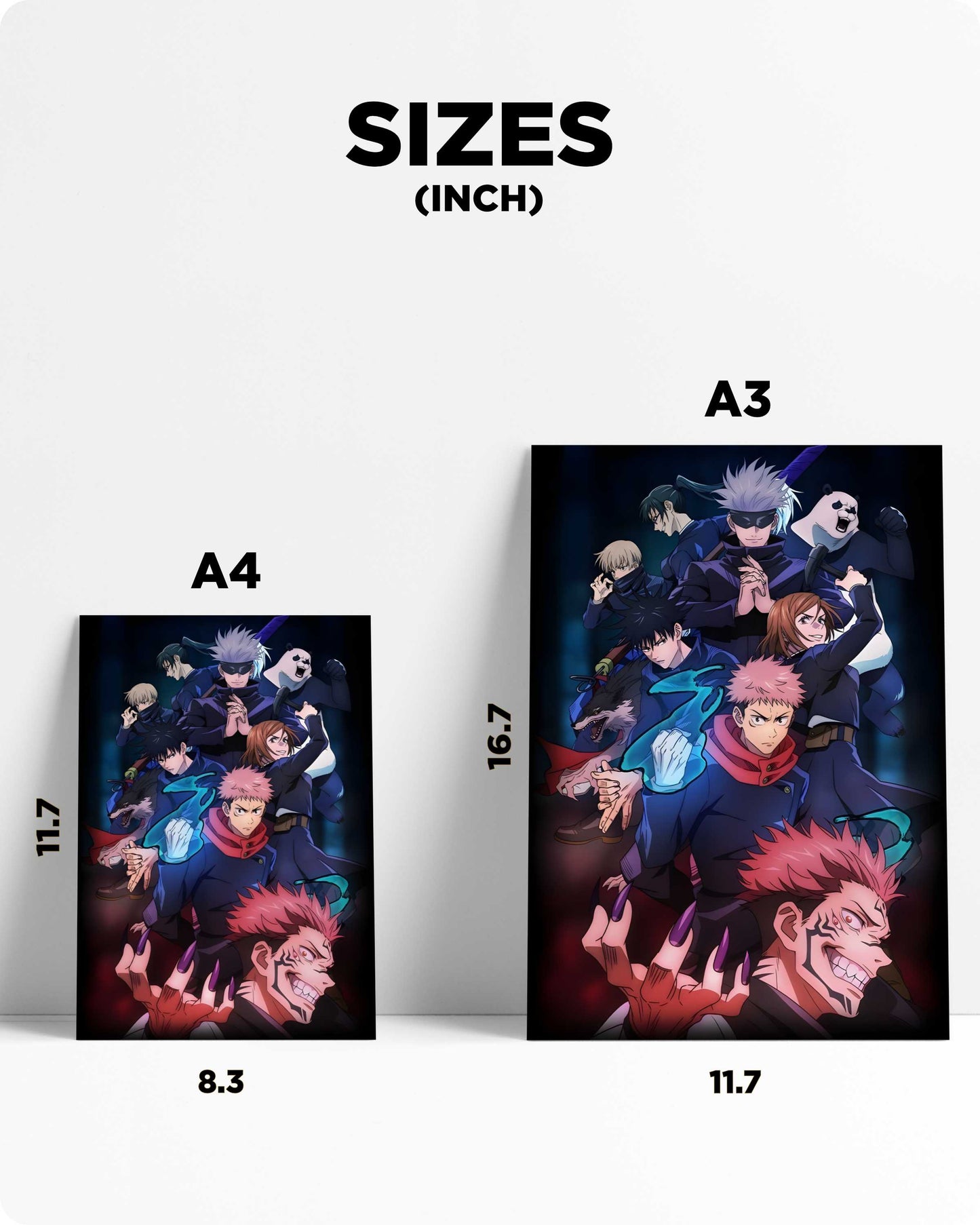 Jujutsu Kaisen Metal Poster – Gojo’s Team