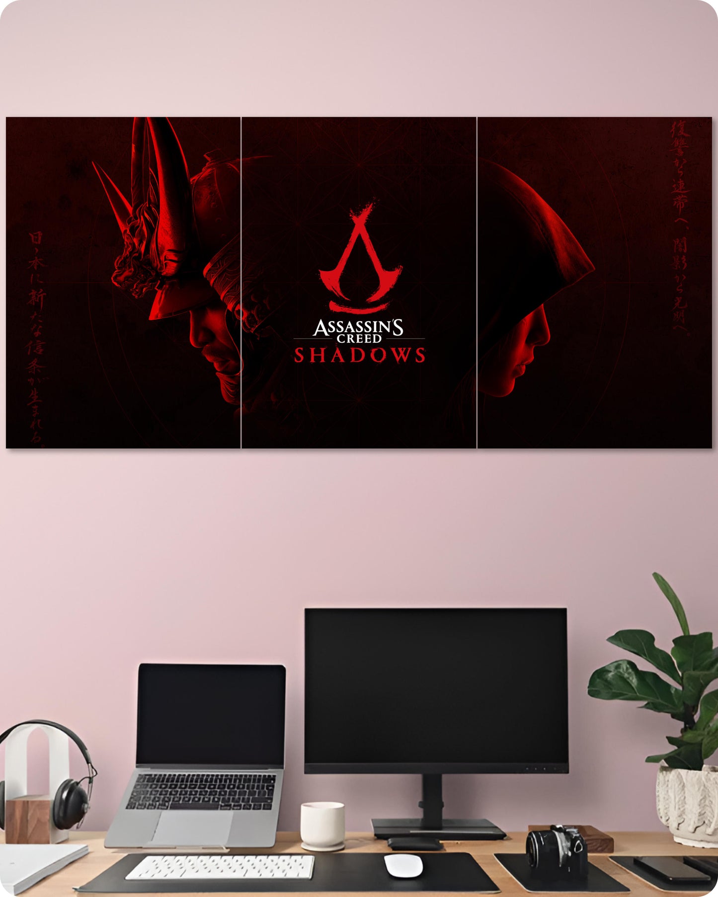 Assassin’s Creed Shadows Naoe & Yasuke Game Poster – 3 Piece Split Set | 1x3
