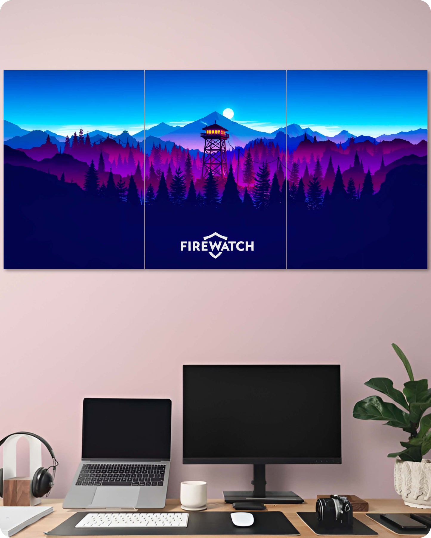 Firewatch Game Poster - 3-Piece Split Set | 1x3