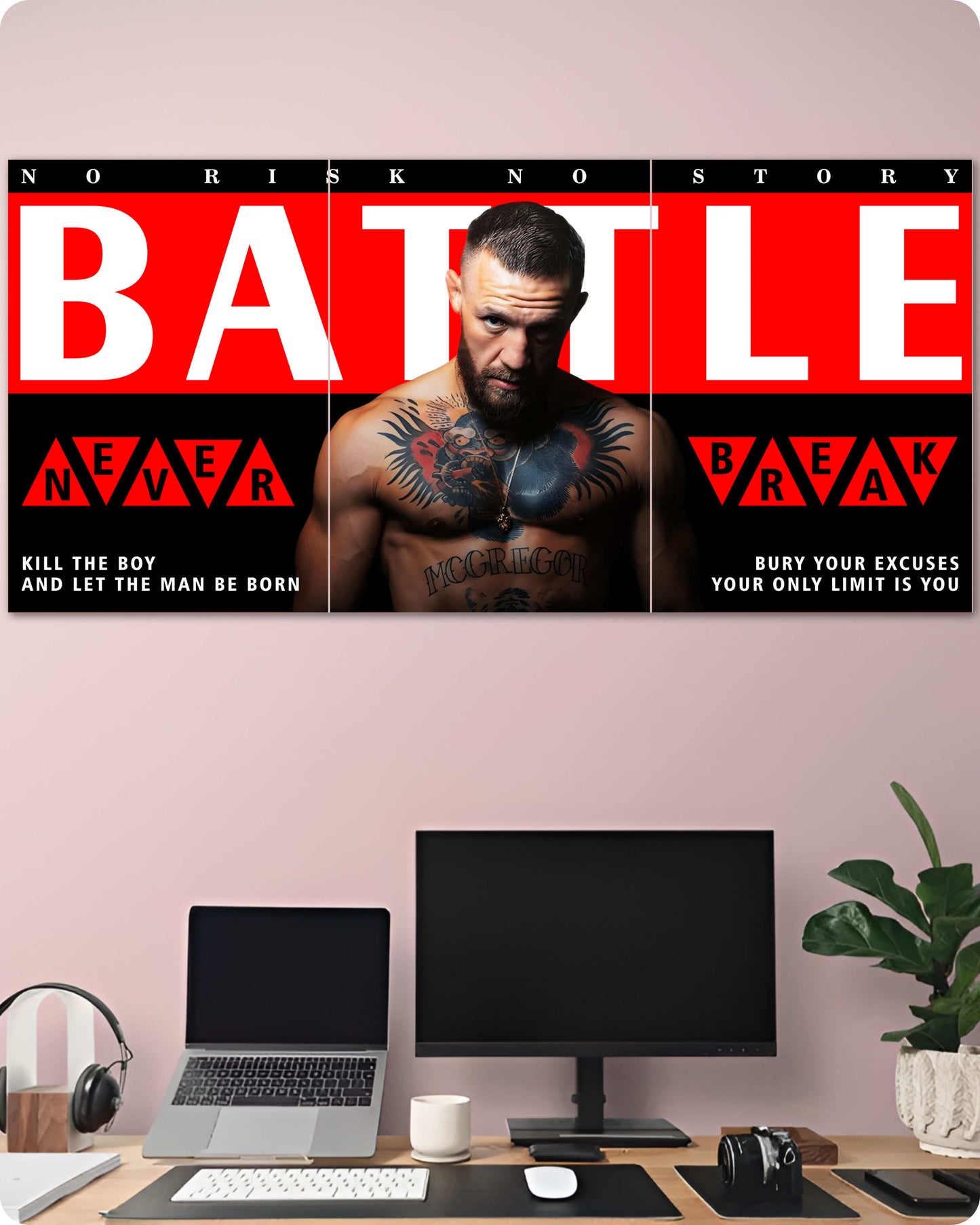 Conor McGregor Motivational Poster - 3-Piece Split Set