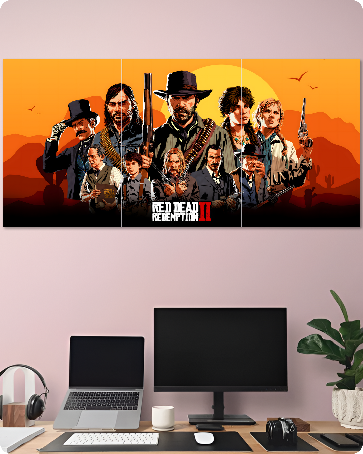 RDR2 Characters Game Poster - 3 Piece Split Set