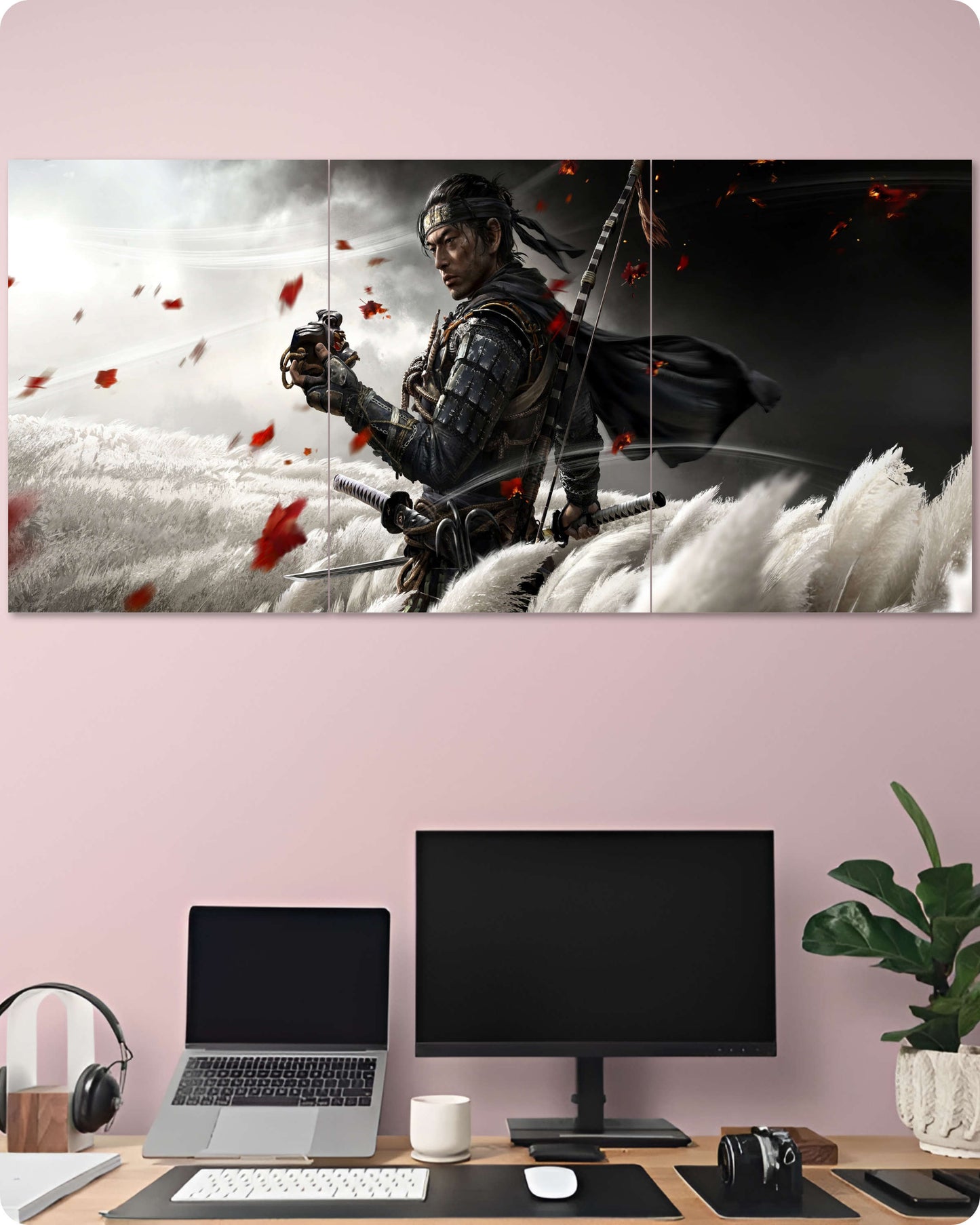 Ghost of Tsushima Game Poster – 3 Piece Split Set
