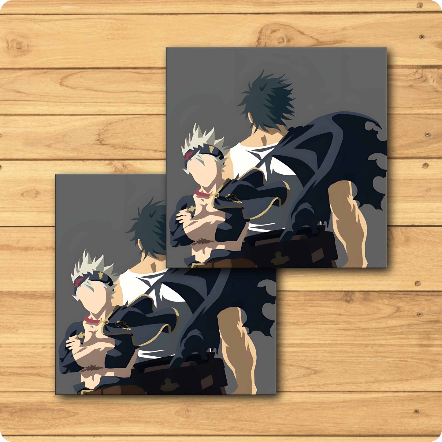 Black Clover Coaster – Asta & Yami Art Edition
