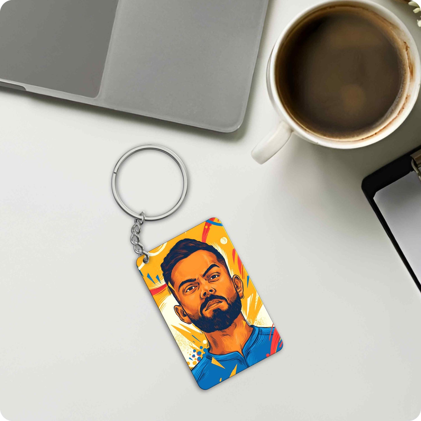 Virat Kohli Keychain – Indian Cricket Star Edition