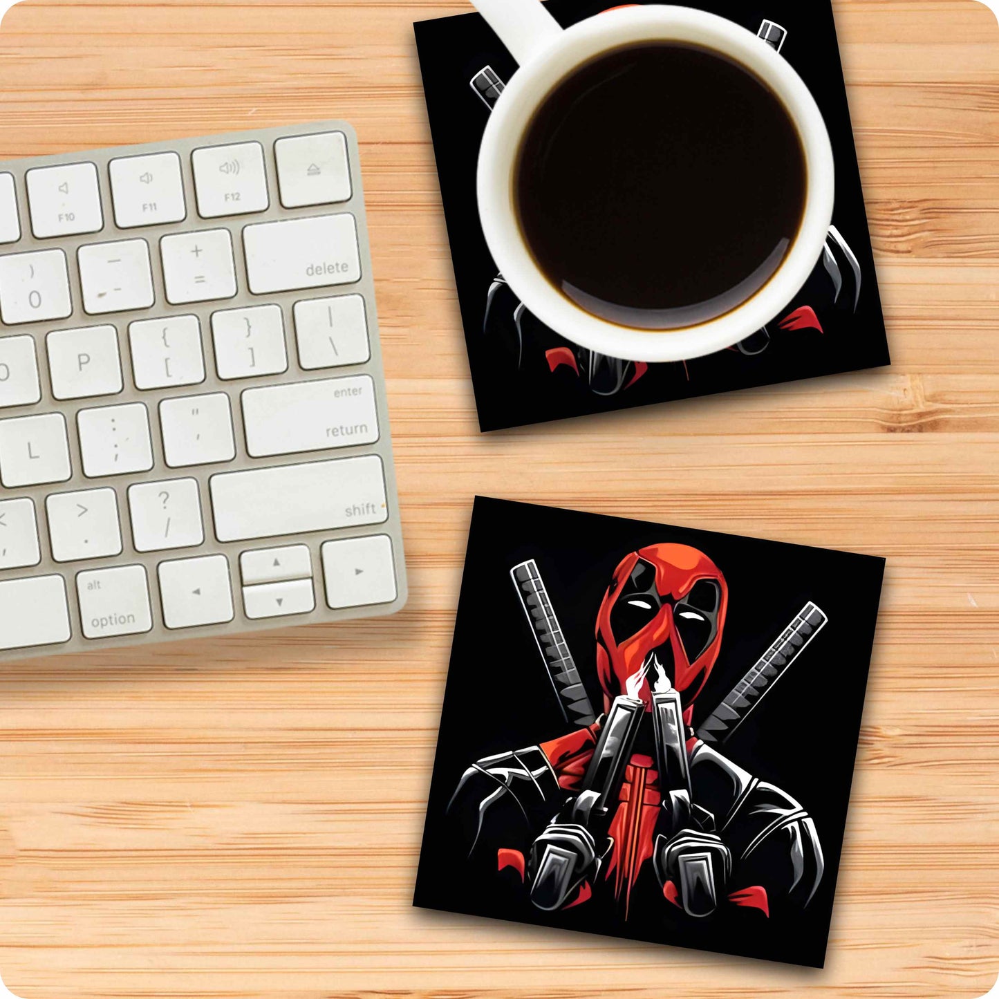 Deadpool Coaster – Gun Smoke
