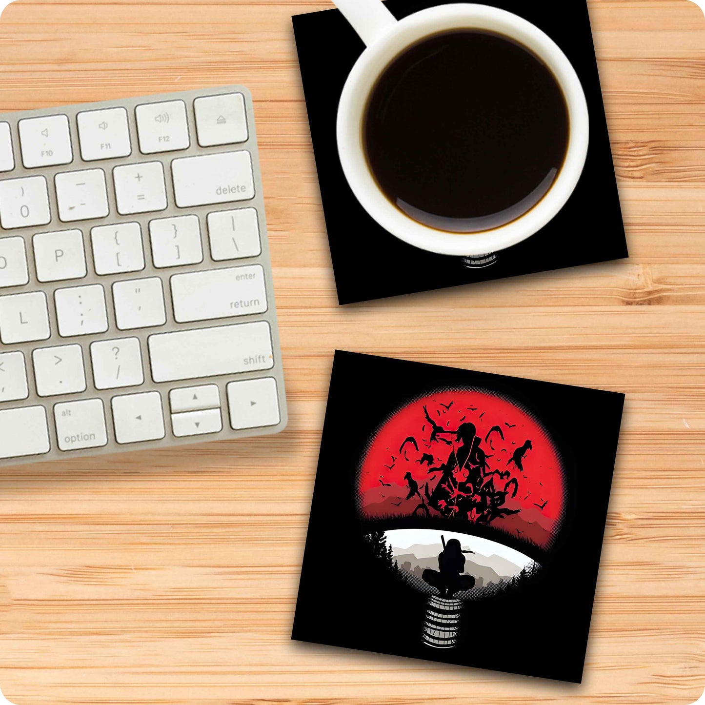 Uchiha Clan Logo Coaster - Naruto Anime