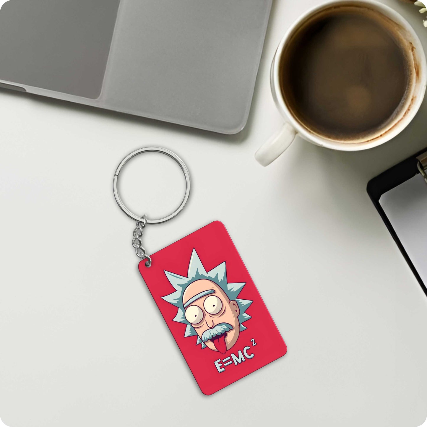 Albert Einstein E=MC² Keychain – Science & Physics