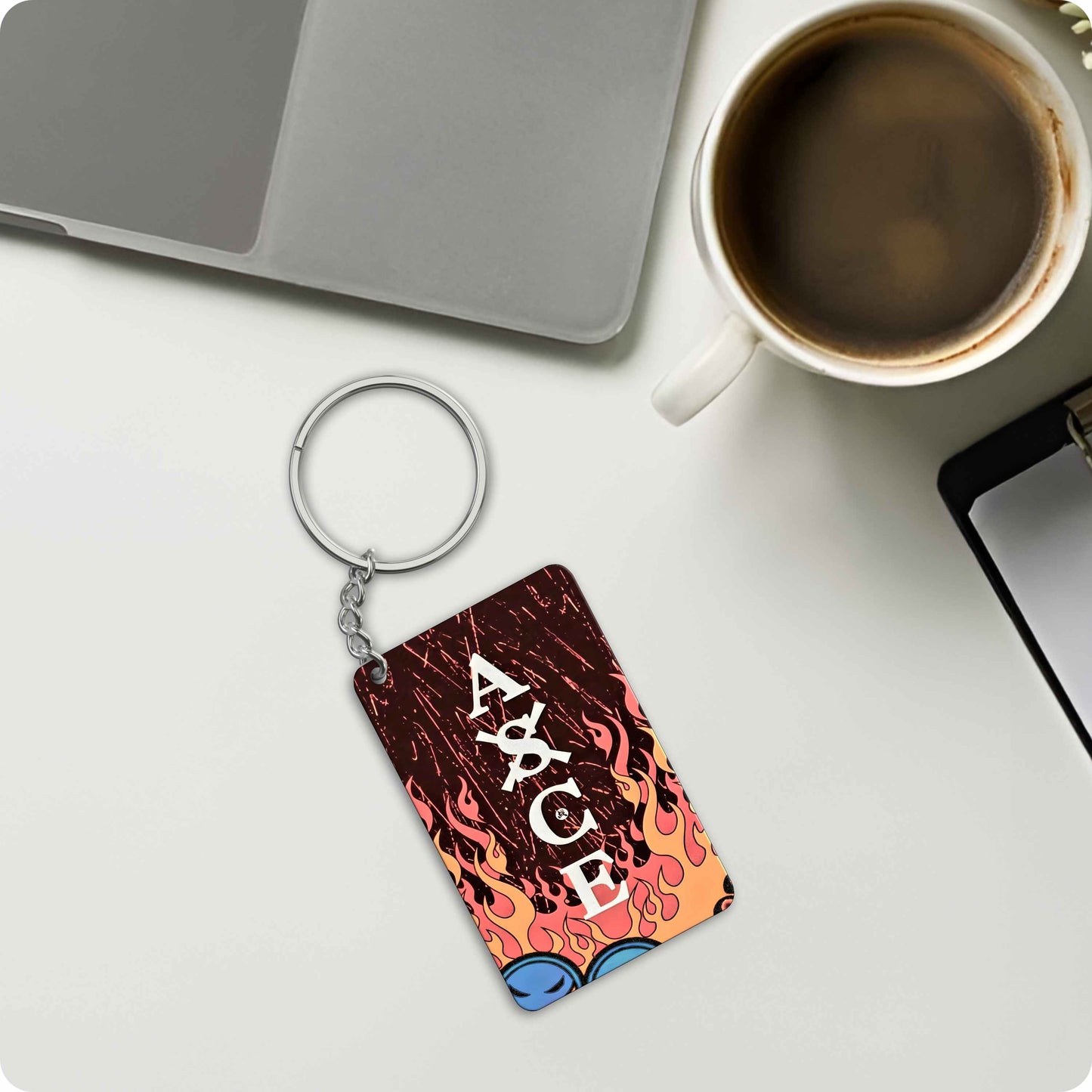One Piece Portgas D. Ace Anime Keychain
