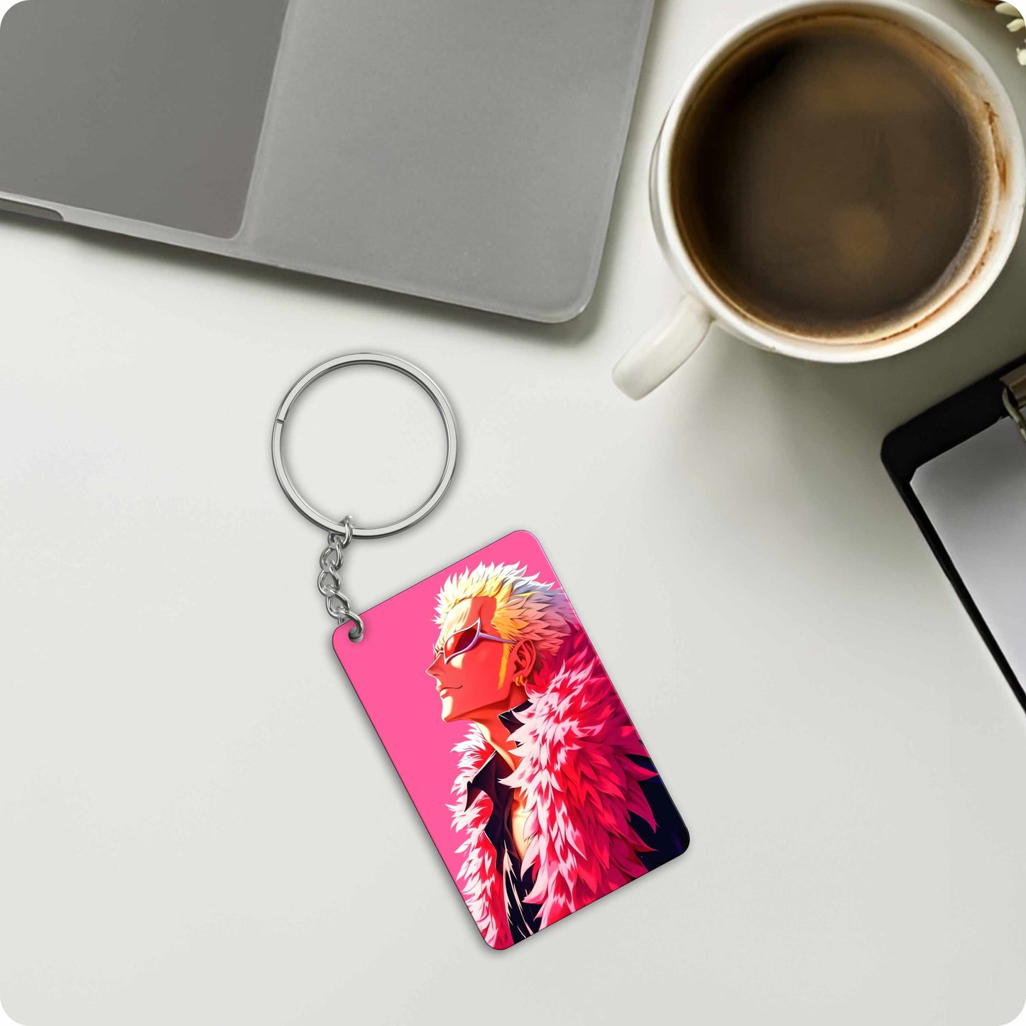 One Piece Doflamingo Anime Keychain