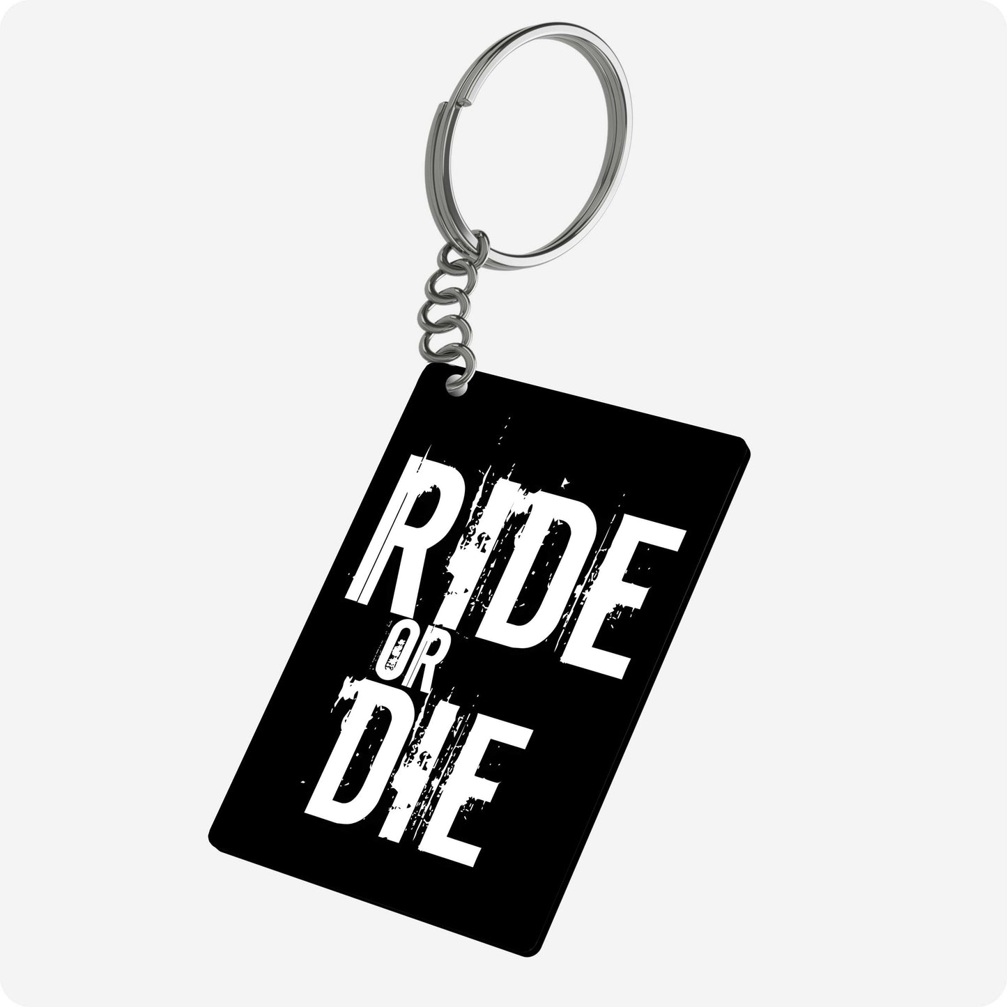 Biker Keychain – Ride or Die Motto