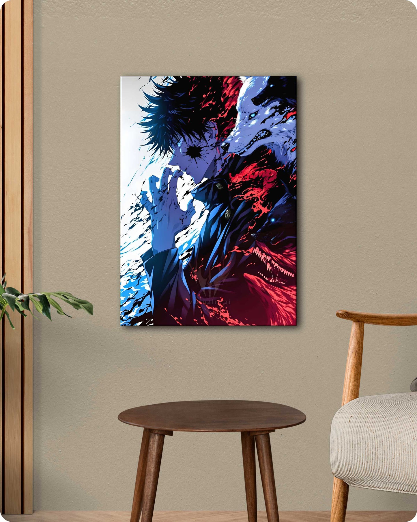 Jujutsu Kaisen Megumi Fushiguro Metal Poster