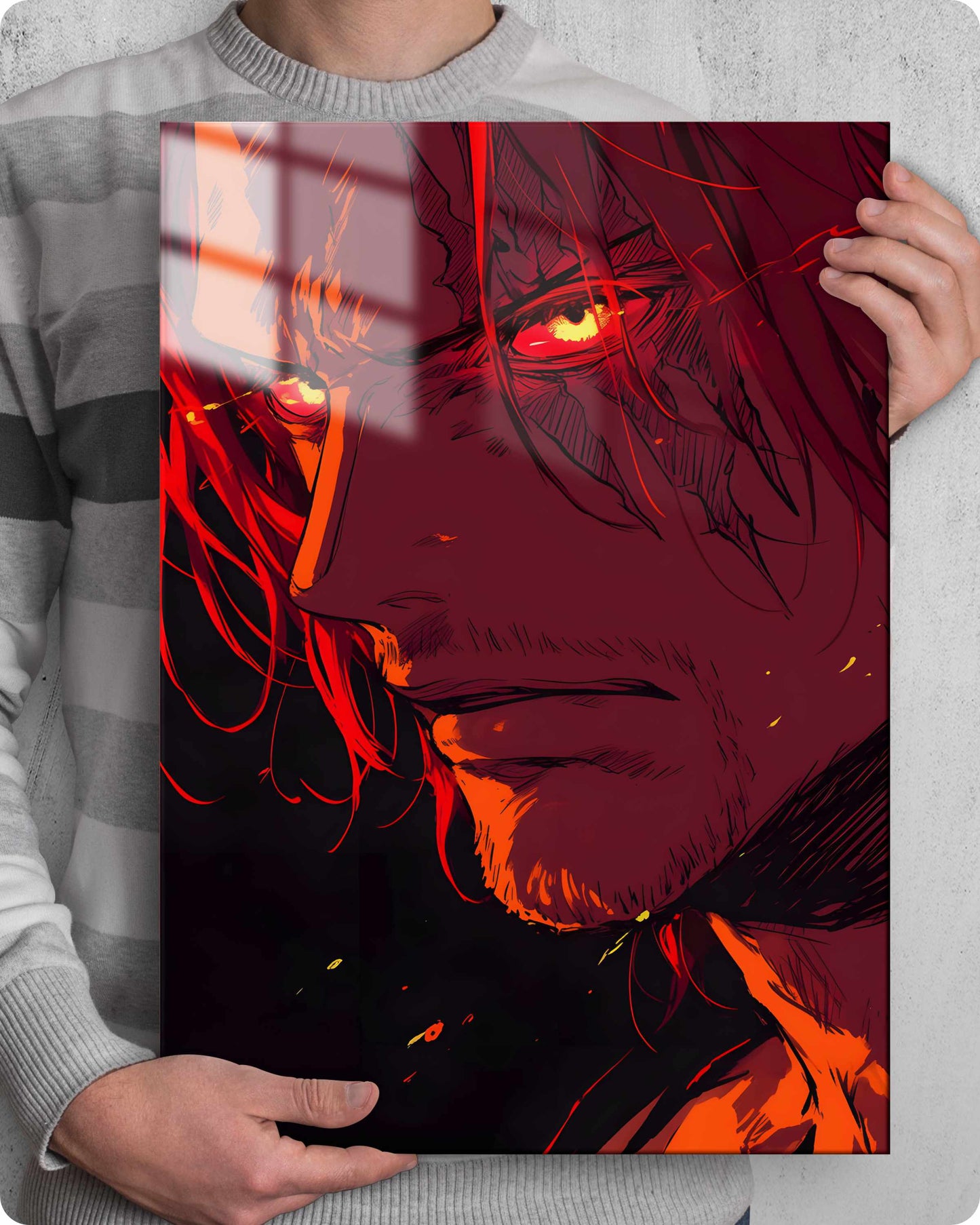 One Piece Shanks Metal Poster – Red-Haired Pirate