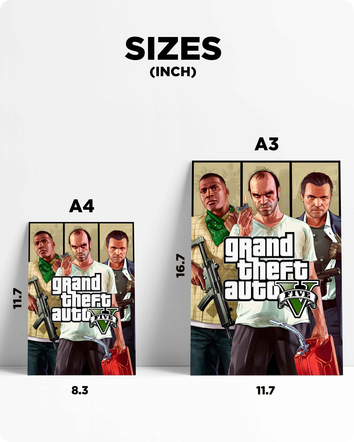 GTA V Big Three Metal Poster – Rockstar Games