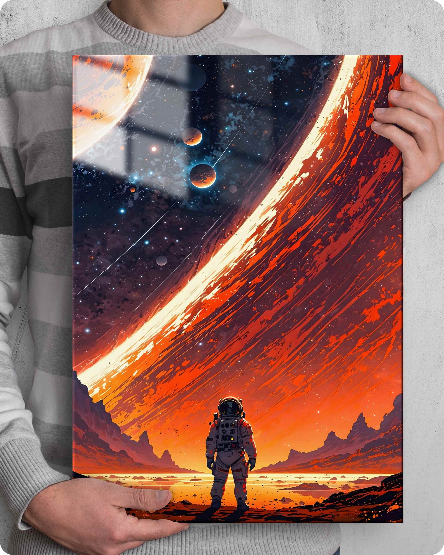 Outer Space Metal Poster – Galactic Journey