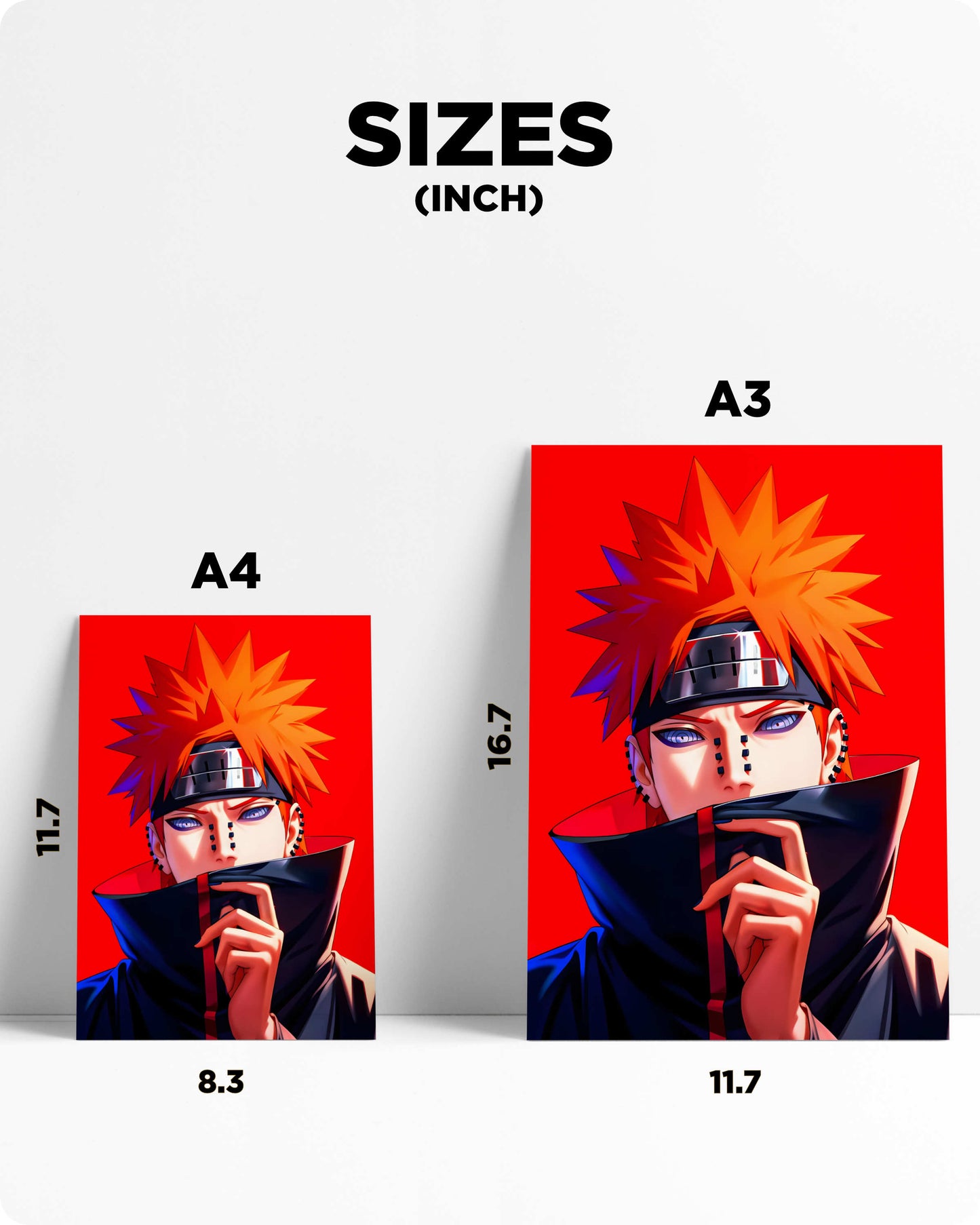Pain Almighty Push Metal Poster – Naruto Anime