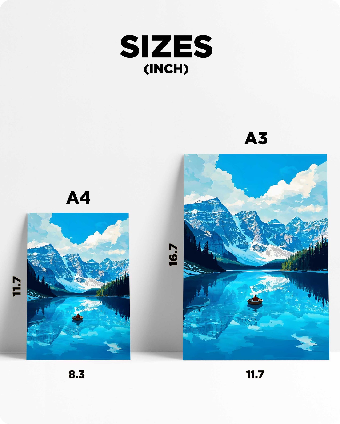 Mountain & Water Scenery Metal Poster