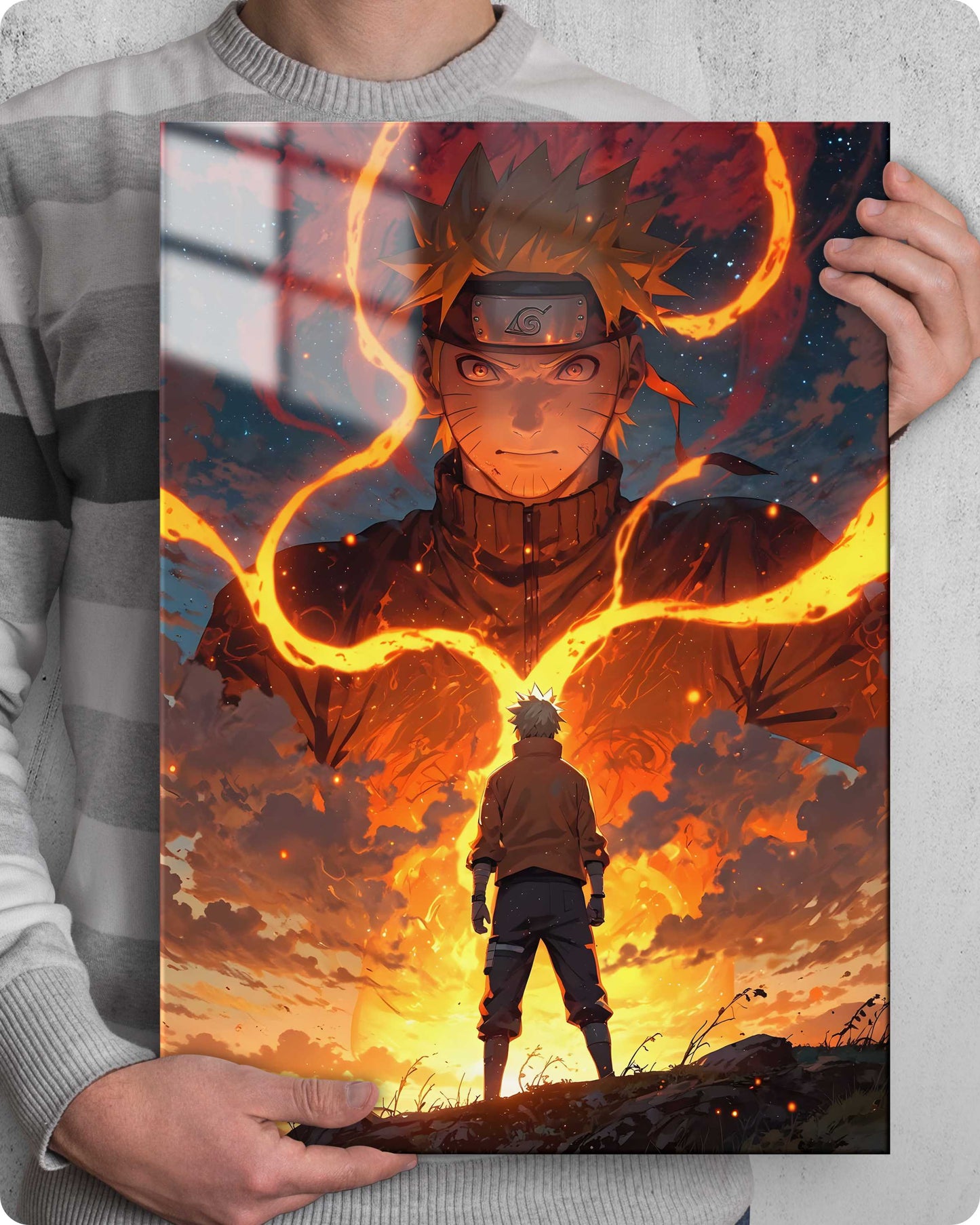 Naruto Uzumaki Metal Poster – Nine-Tails
