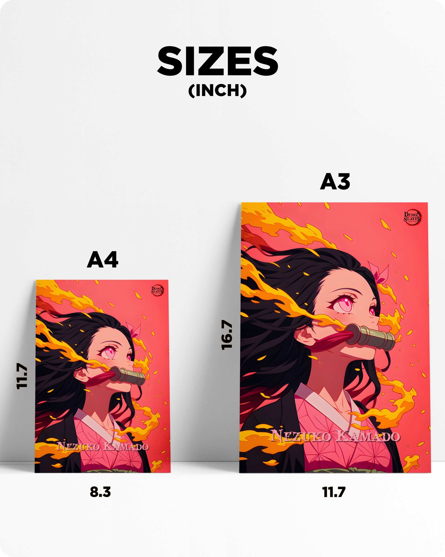 Demon Slayer Nezuko Metal Poster – Blood Demon Art