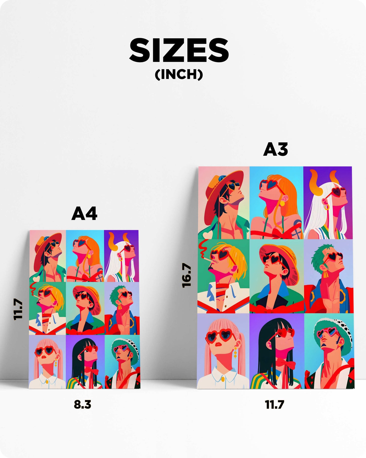 One Piece Epic Character Metal Poster