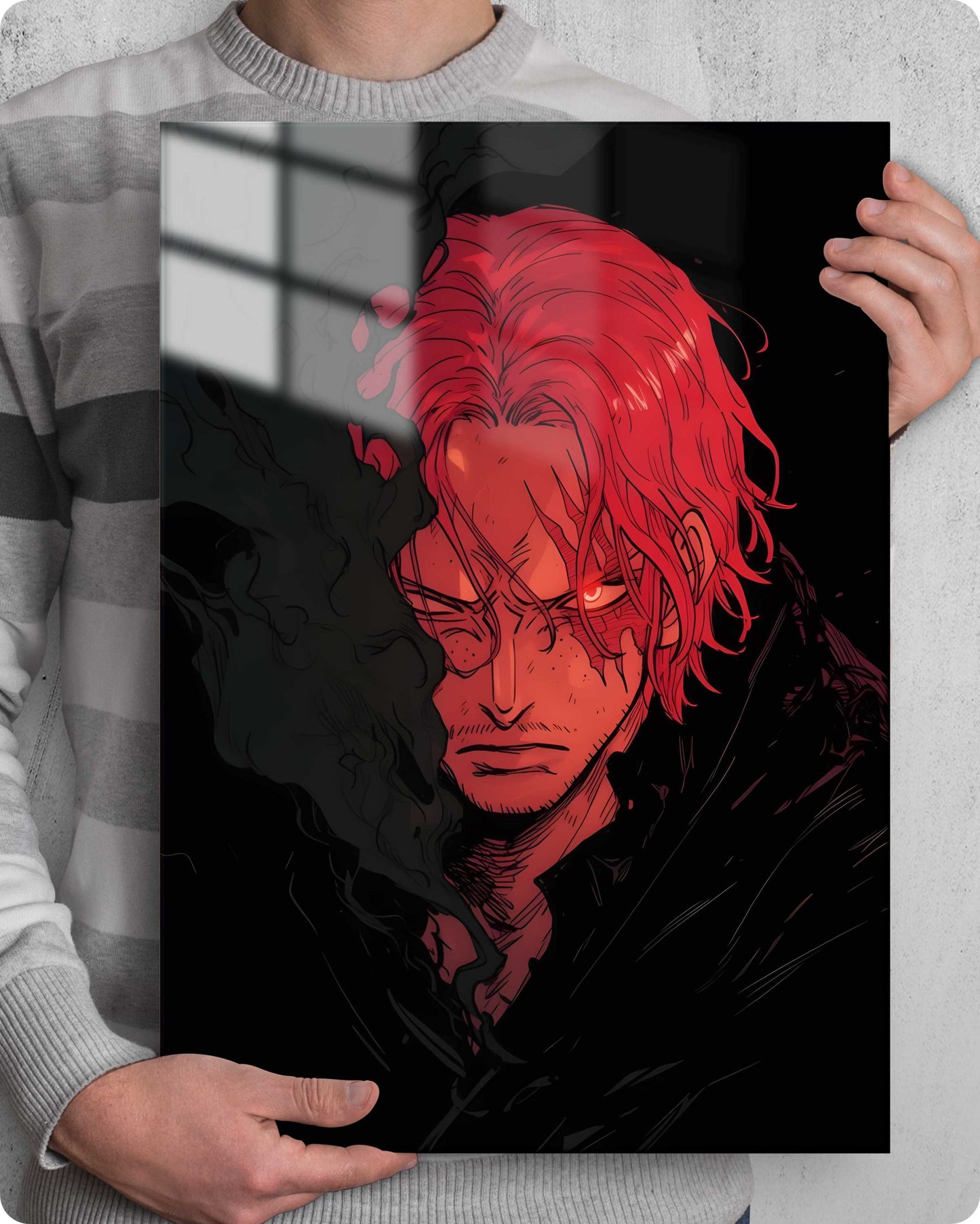 One Piece Shanks Metal Poster – Yonko of the Sea