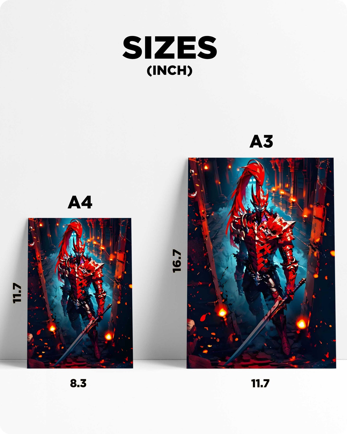 Solo Leveling Igris Metal Poster