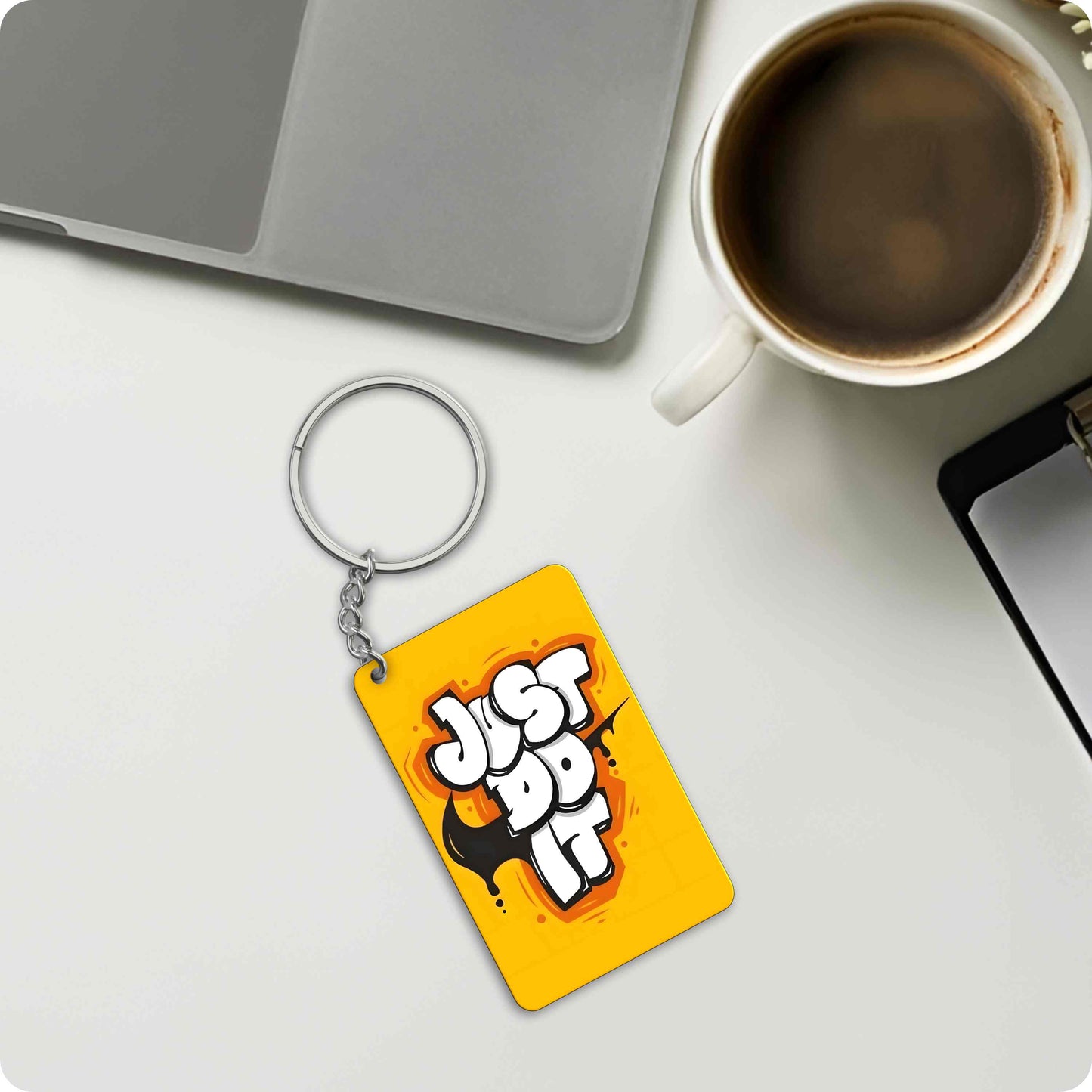 Just Do It Keychain – Motivation On the Go