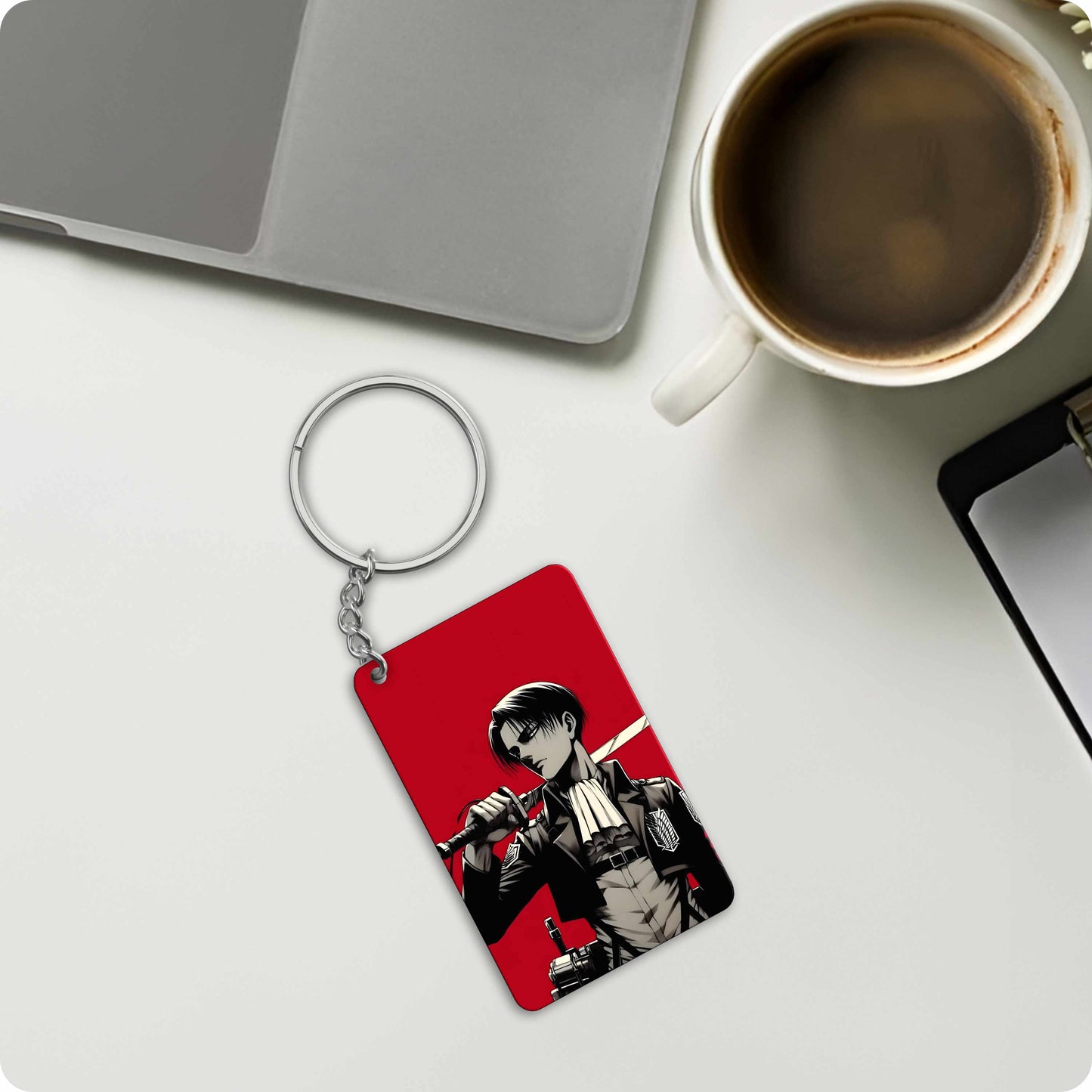 Attack on Titan Levi Anime Keychain