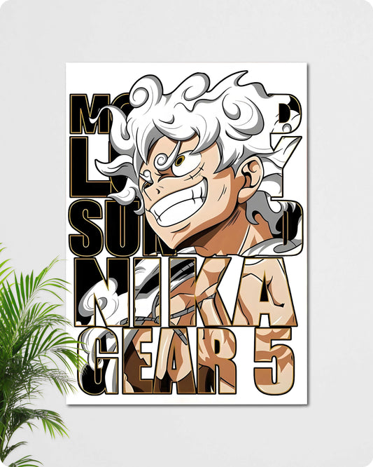 One Piece Anime Poster –  Luffy Gear 5 Joy Boy