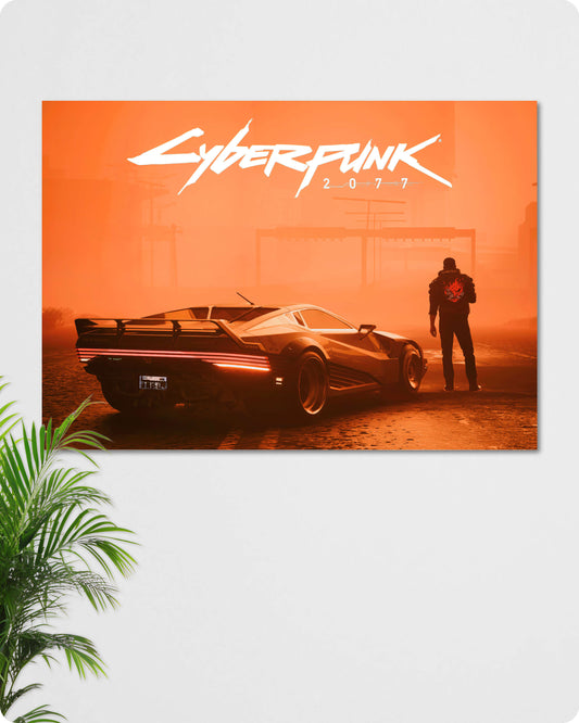 Cyberpunk 2077 Game Poster - V and Johnny Silverhand