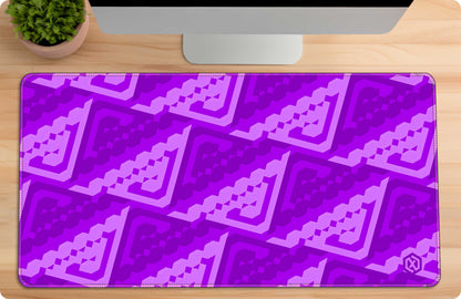 Abstract Pattern Deskmat - Purple Contour