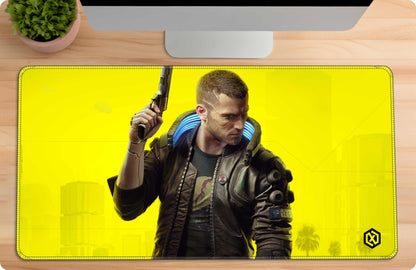 Cyberpunk 2077 Game Deskmat - Johnny Silverhand