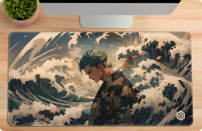 One Piece Zoro Anime Deskmat - Three Swords Style