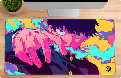 Mob Psycho Shigeo Kageyama Anime Deskmat – 100% Power Anime