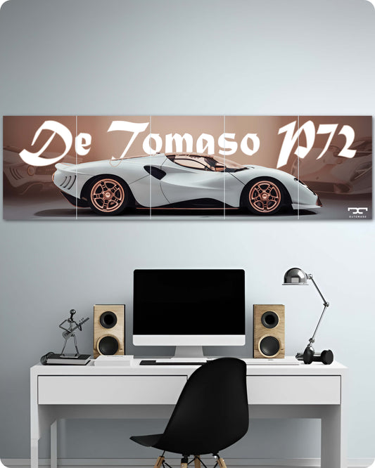 De Tomaso P72 Car Poster - 5 Piece Split  Set | 1x5