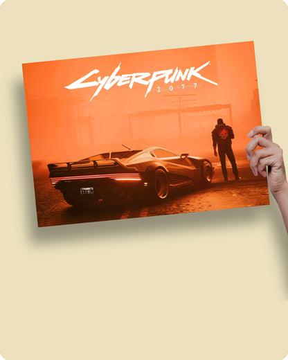 Cyberpunk 2077 Game Poster - V and Johnny Silverhand