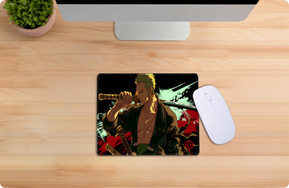 One Piece Zoro Anime Deskmat - Three Sword Style
