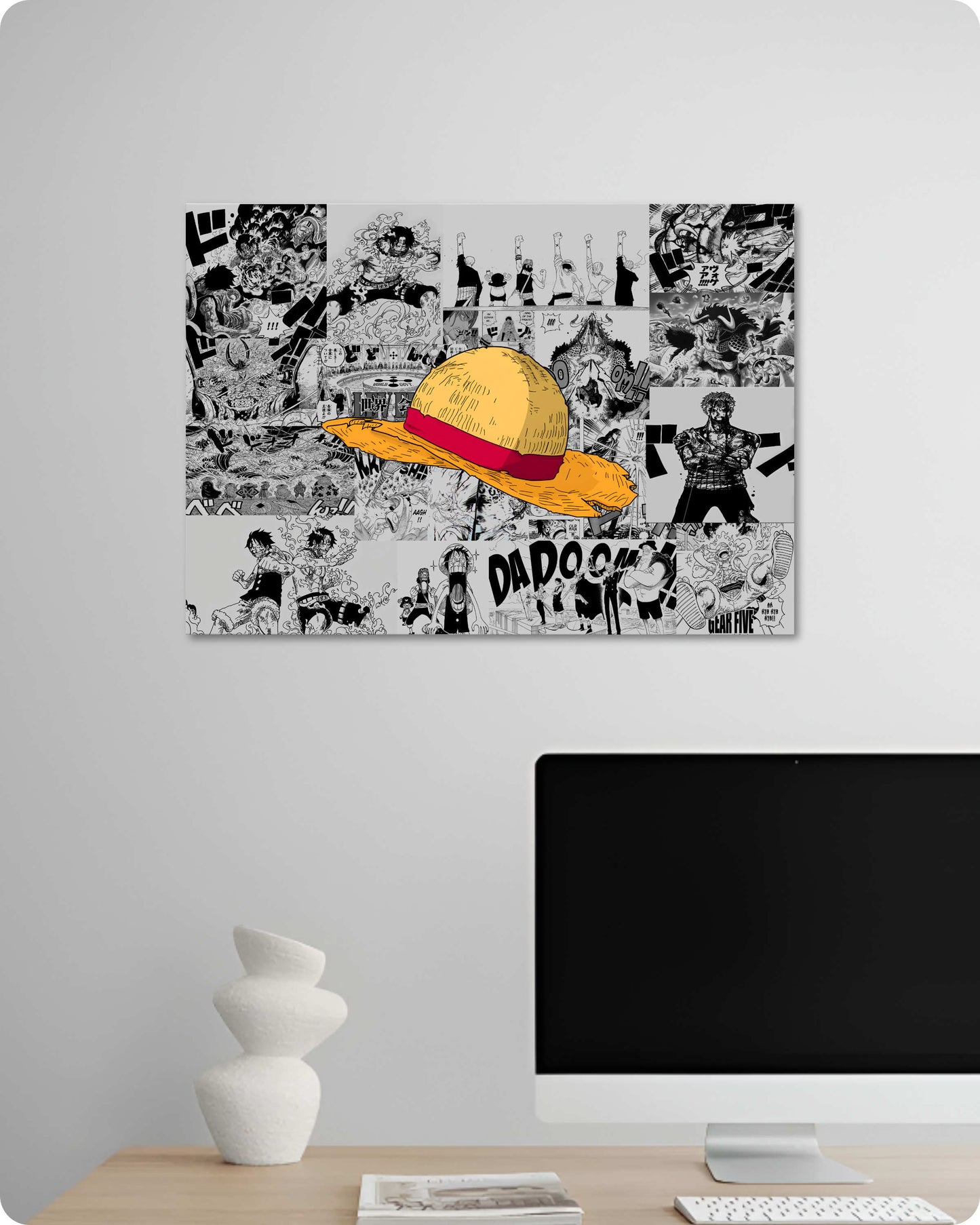 One Piece Luffy Manga Poster - Straw Hat Pirate
