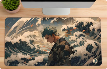 One Piece Zoro Anime Deskmat - Three Swords Style