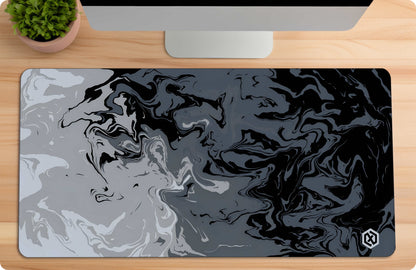 Color Burst Deskmat – Abstract Paint Swirl Design