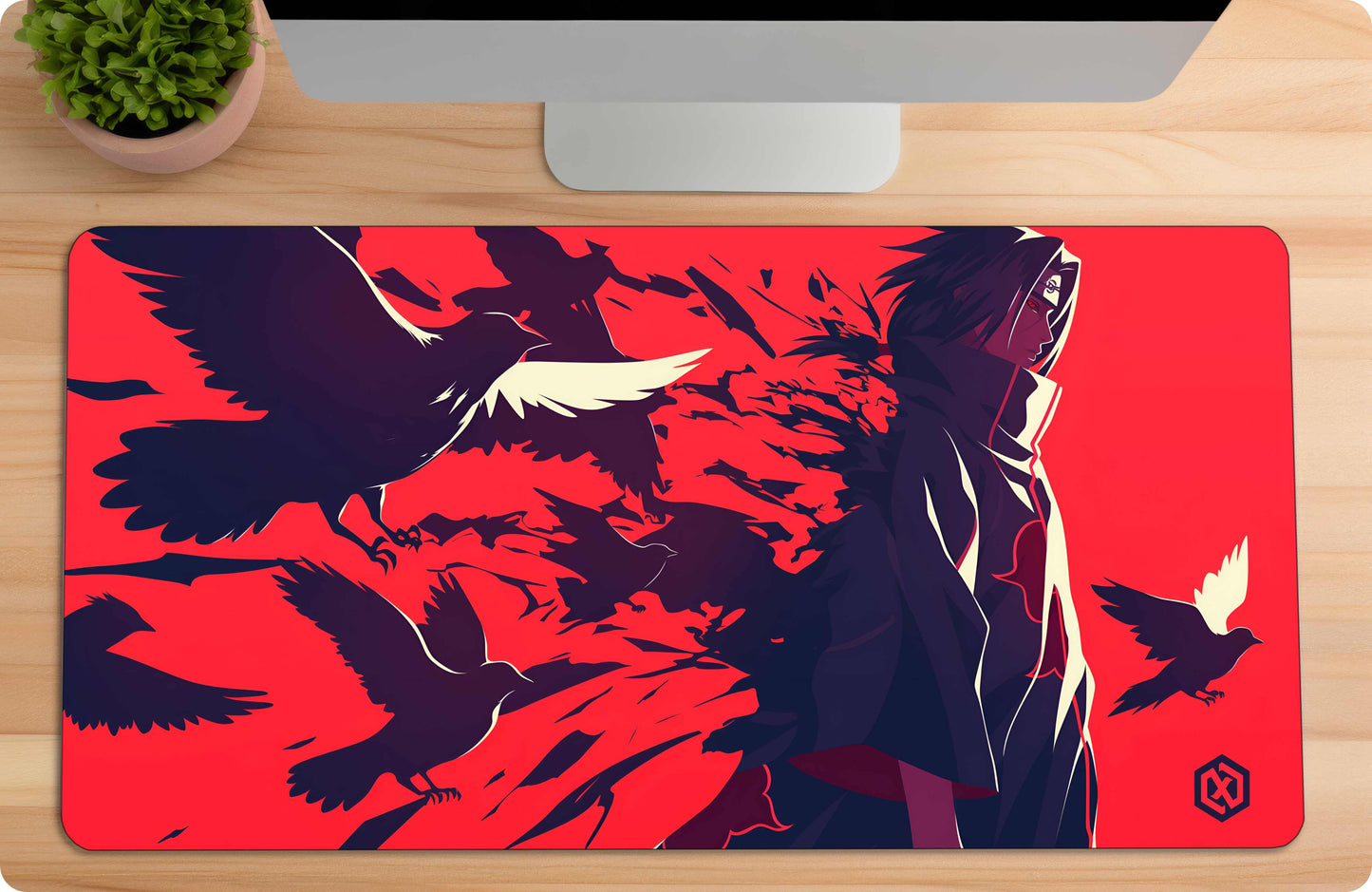 Naruto Itachi Uchiha Deskmat - Crow Storm