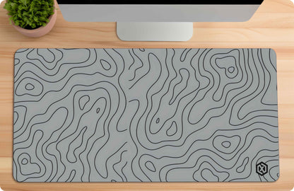 Geographic Abstract Waves Deskmat – Modern Design