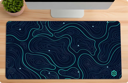 Abstract Linescape Deskmat - Sleek Line Patterns