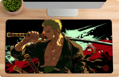 One Piece Zoro Anime Deskmat - Three Sword Style