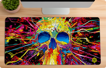 Skeleton Neon Art Deskmat - Color Chaos