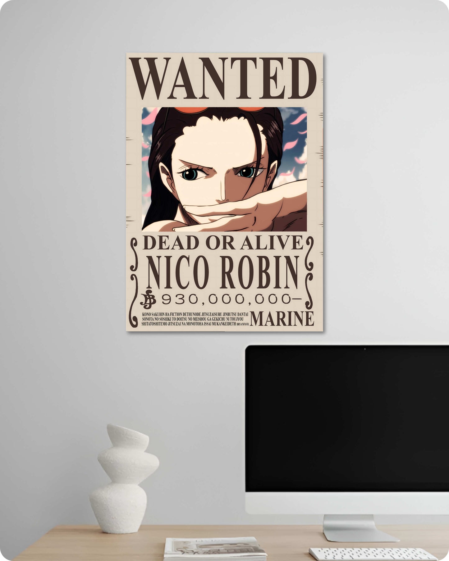 Nico Robin Wanted Anime Poster - One Piece