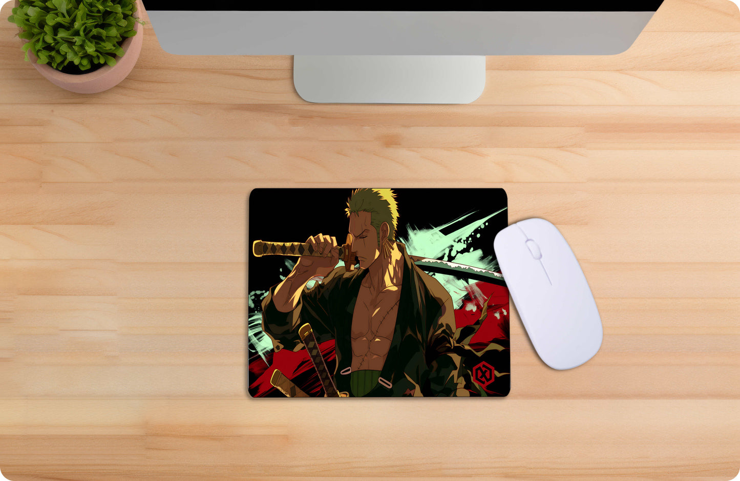 One Piece Zoro Anime Deskmat - Three Sword Style