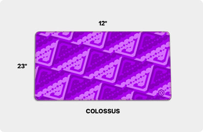 Abstract Pattern Deskmat - Purple Contour